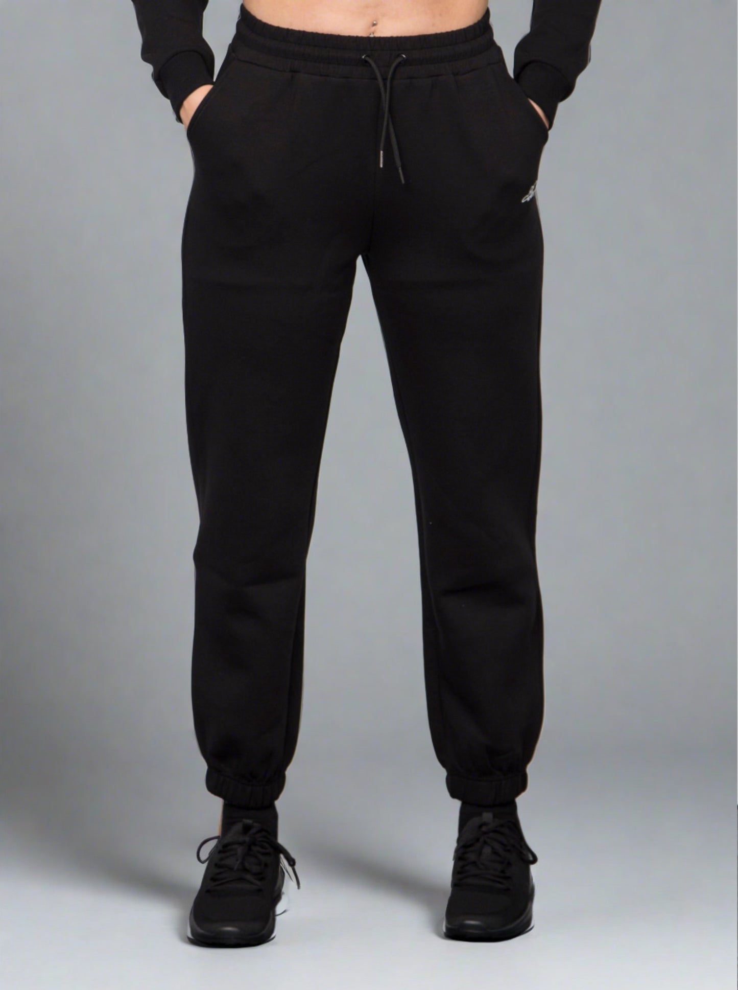 Aspen Trackie Top + Bottom Set - Black