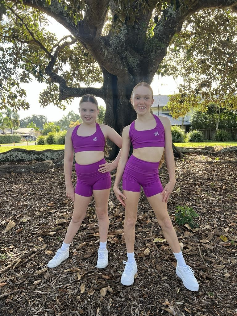 Vivienne Sports Crop Top - Dark Fuschia