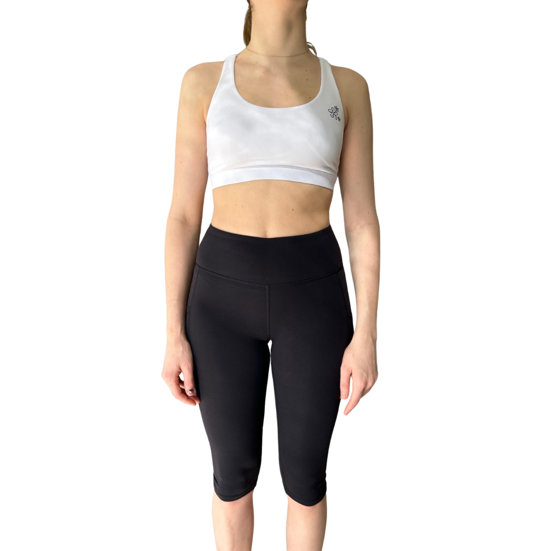 Peony Knee Length Tights with Pockets