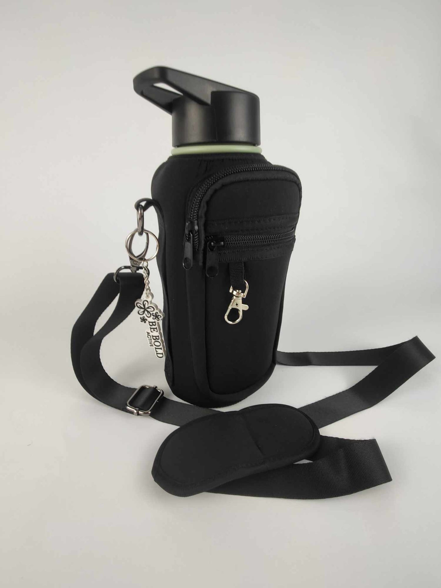 Insulated Drink Bottle Carrier (Upto 1L) with Pockets