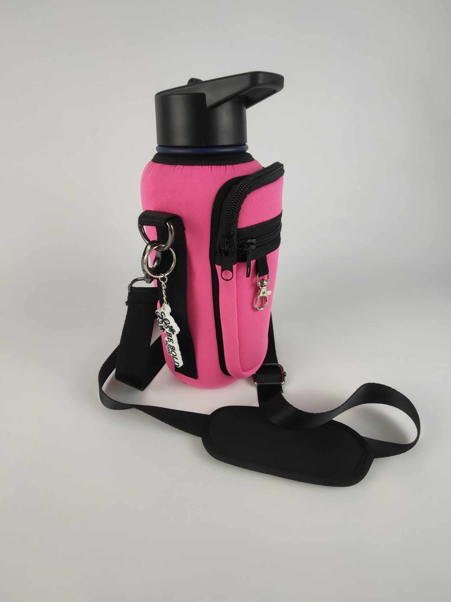 Insulated Drink Bottle Carrier (Upto 1L) with Pockets