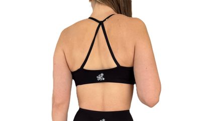 Zinnia Sports Crop Top - Black - Silky Soft