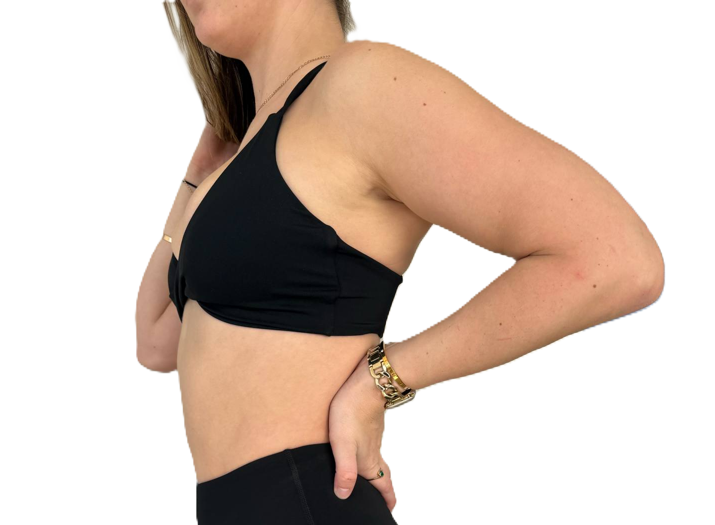 Zinnia Sports Crop Top - Black - Silky Soft