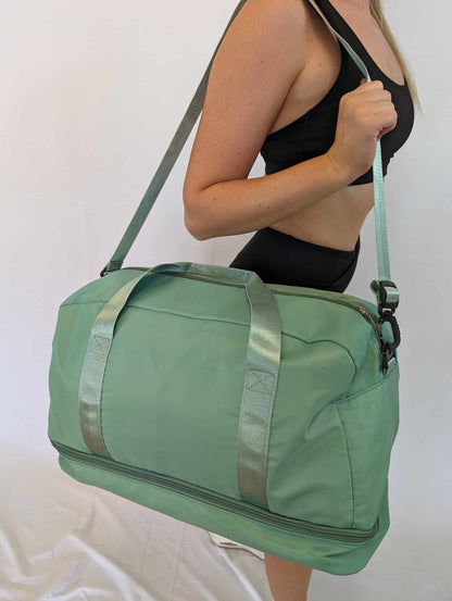 Gym Bag With Wet & Shoe Compartments