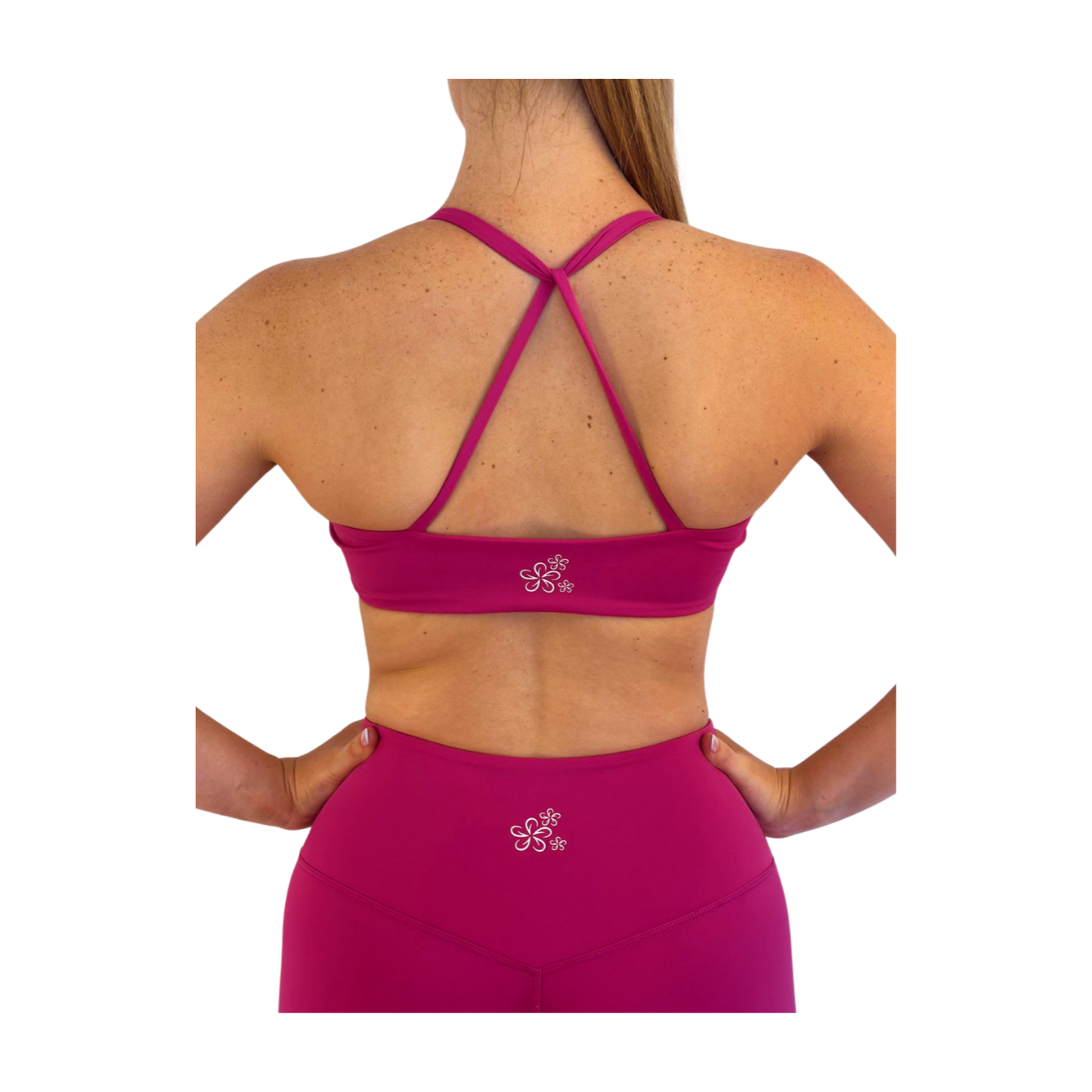 Zinnia Sports Crop Top - Barbie Pink - Silky Soft