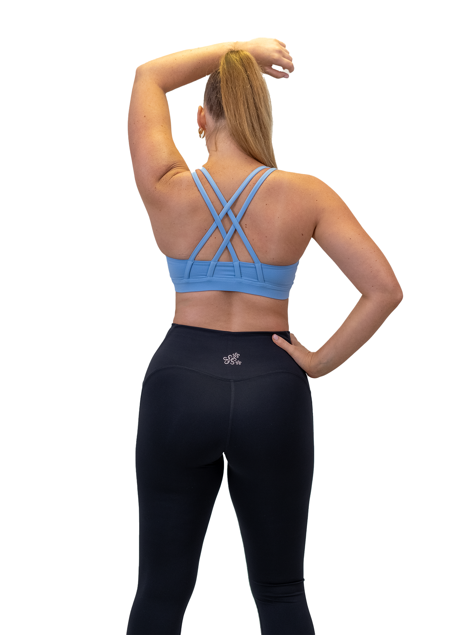 Magnolia Sports Crop Top - Sky Blue