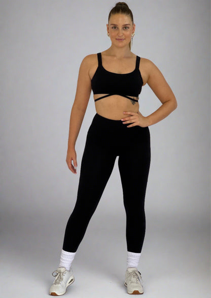 Black Rose Sports Crop Top