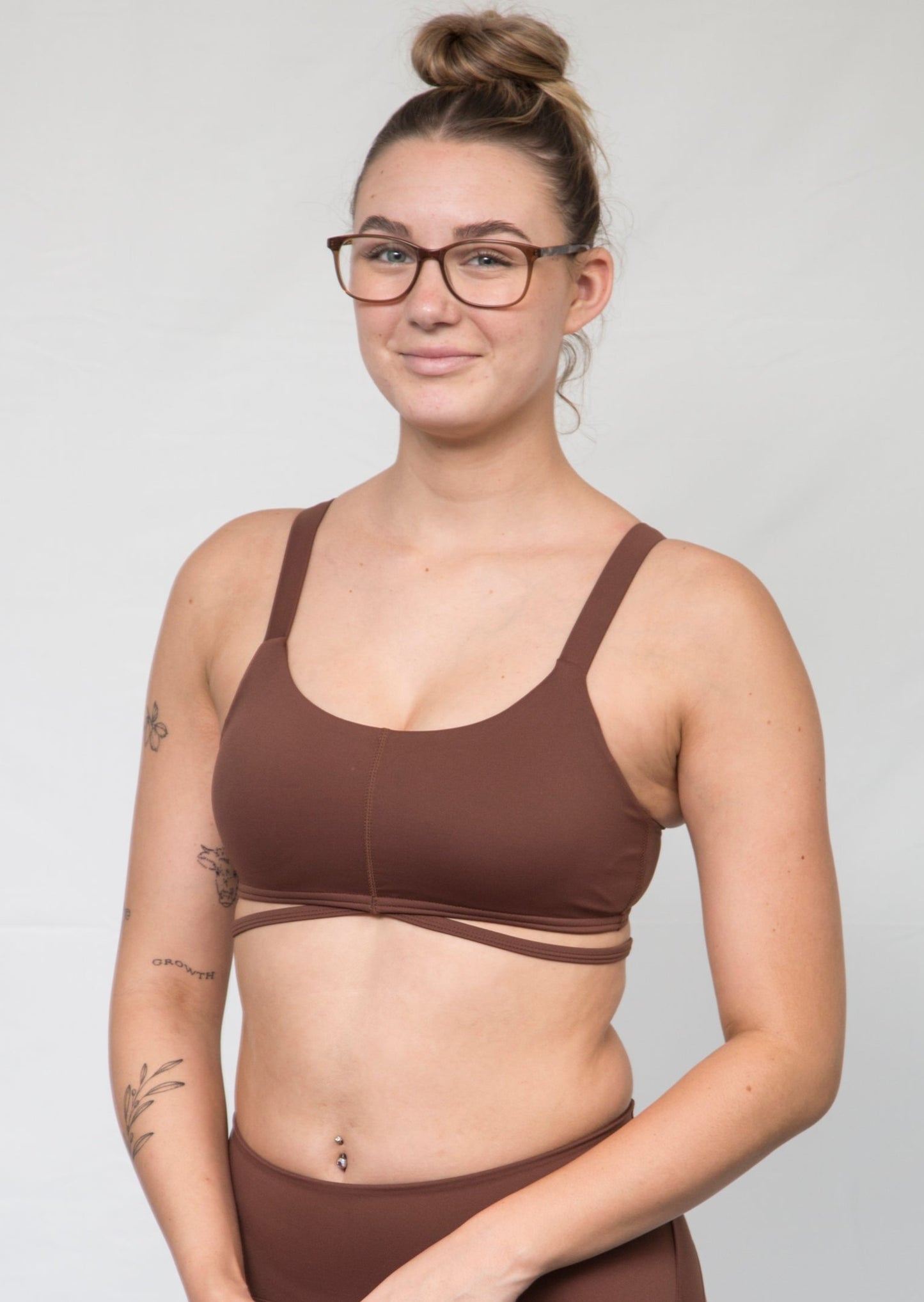 Bec Crop Top - Brown