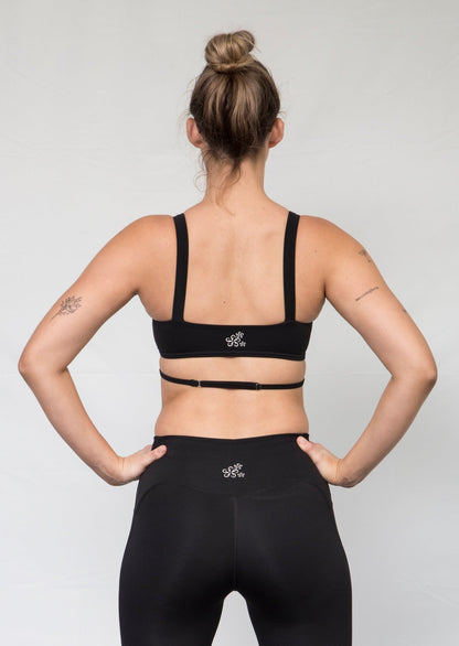 Black Rose Sports Crop Top