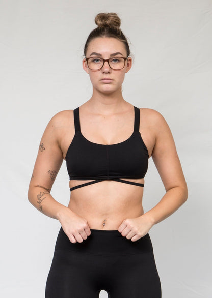 Black Rose Sports Crop Top