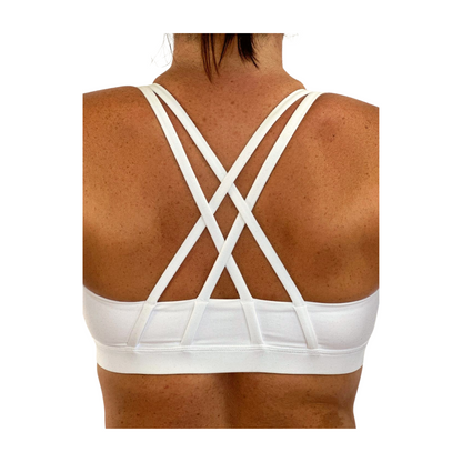 Magnolia Sports Crop Top - White