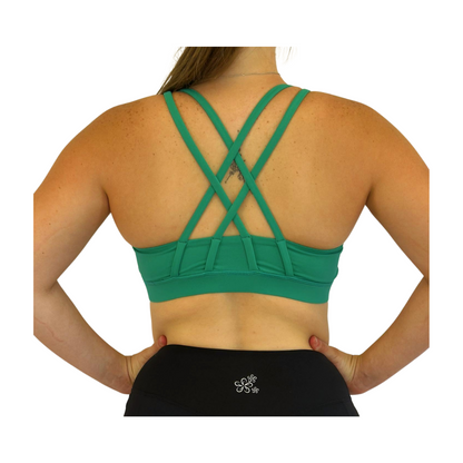 Magnolia Sports Crop Top - Emerald