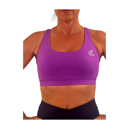 Magnolia Sports Crop Top - Violet