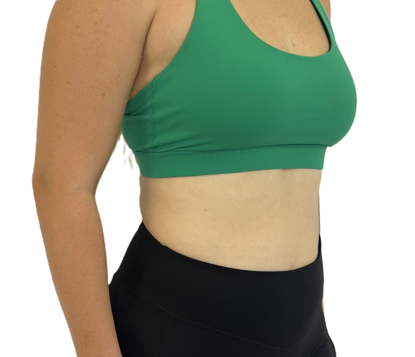 Magnolia Sports Crop Top - Emerald