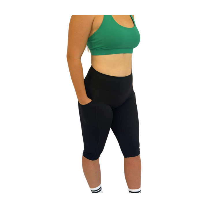 Peony Knee Length Tights with Pockets